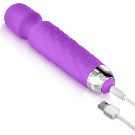 Yoba PURPLE RECHARGEABLE SILICONE LOVE WAND VIBRATOR