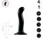 Strap-On-Me SILIKONA DILDO PUNKTA STIMULĀTORS P/G BLACK L