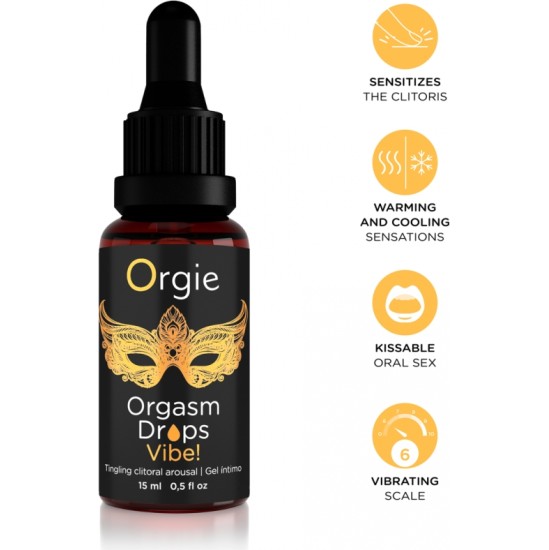 Orgie STIMULATING ORGASM DROPS VIBE! 15ML