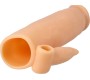 Virgite - Sleeves REALISTIC PENIS SHEATH S3 FLESH 16'2 CM W/ VIBRATION