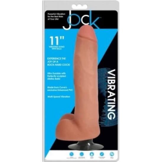 Xr - Jock VIBRATORA PENIS AR MĪLES Sēkliniekiem 28 CM