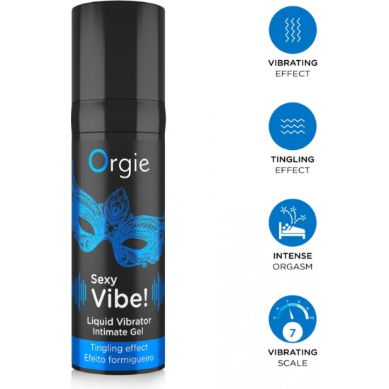 Orgie SEXY VIBE SKYSTOS VIBRATORIAUS! 15 ml