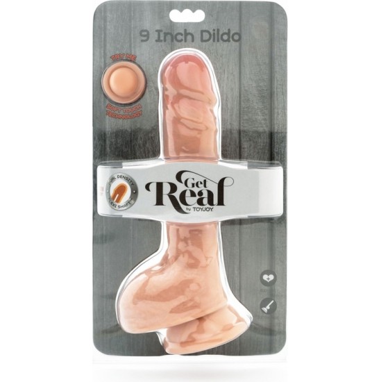 Get Real By Toyjoy REALISTINIS VARPAS SU DVIGUBO TANKIO SĖDIKLĖMIS 23 CM