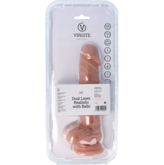 Virgite - Realistics DUAL LAYER REALISTIC 20CM WITH BALLS R23