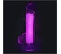 Vscnovelty PINK PHOSPHORESCENT REALISTIC PENIS 20 CM