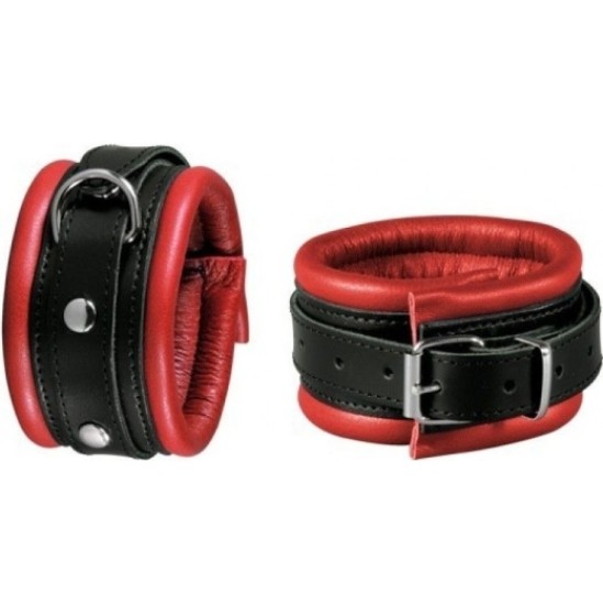 Kiotos ANKLE CUFFS 5 CM RED/BLACK