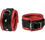 Kiotos ANKLE CUFFS 5 CM RED/BLACK