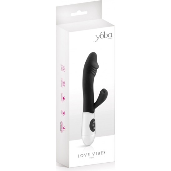 Yoba SILIKONA RABIT ELYA BLACK VIBRATORS