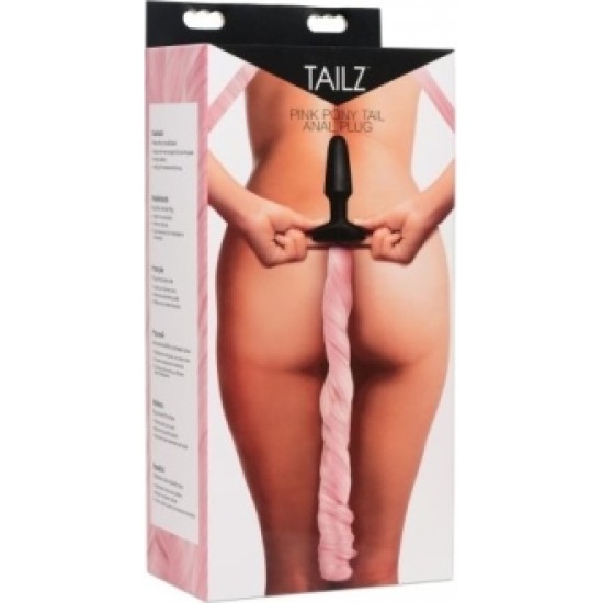 Xr - Tailz PINK SILICONE PONY TAIL PLUG