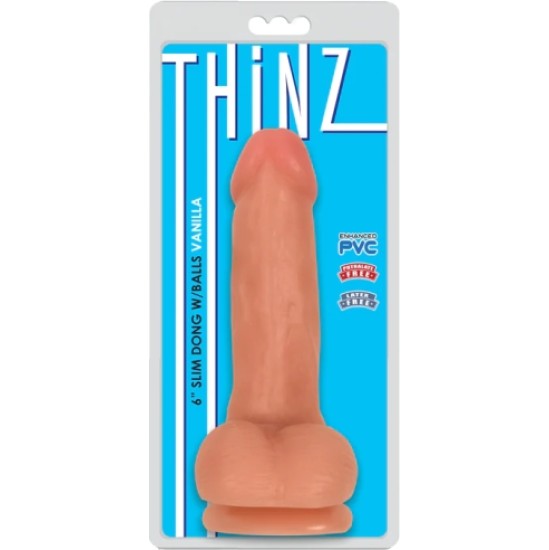 Xr - Thinz Smalks DILDO AR PLĪNĀM MĪKSTU Sēkliniekiem 15'25 CM