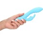 Loveline ULTRA Soft SILIKONA STRETCH BUNNY VIBRATOR USB BLUE