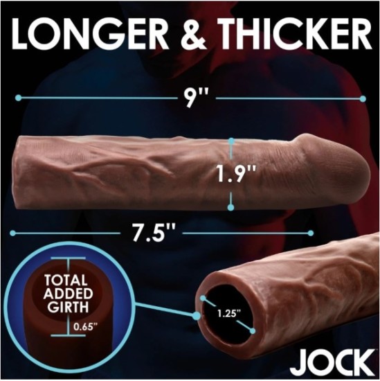 Xr - Jock PENIS ENLARGEMENT SHEATH 3.8 CM DARK