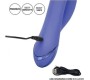 California Exotic Novelties BEVERLY HILLS BUNNY BLUE RECHARGEABLE VIBRATOR