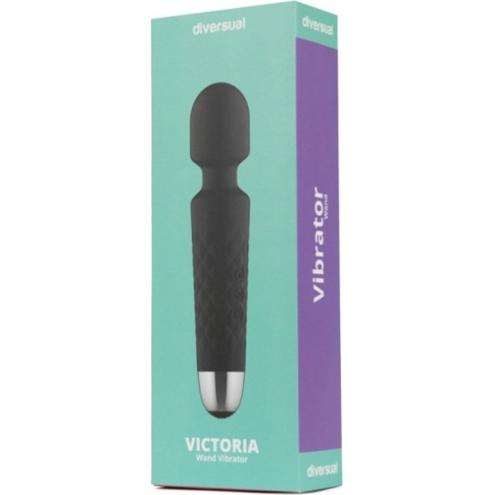 Diversual VIKTORIJA Vibrators Melns