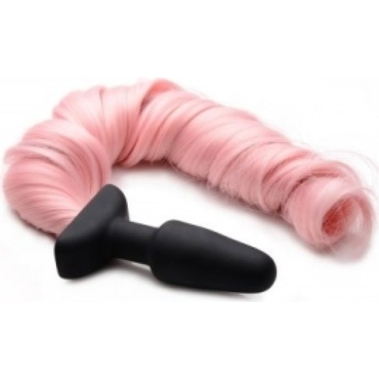 Xr - Tailz PINK SILICONE PONY TAIL PLUG