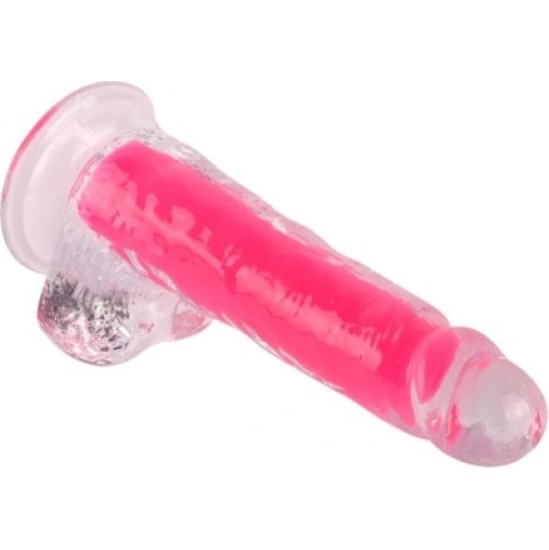 Vscnovelty PINK PHOSPHORESCENT REALISTIC PENIS 20 CM