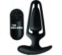 Xr - Ass Thumpers HOLLOW PLUG USB SILICONE VIBRATOR WITH BLACK CONTROL