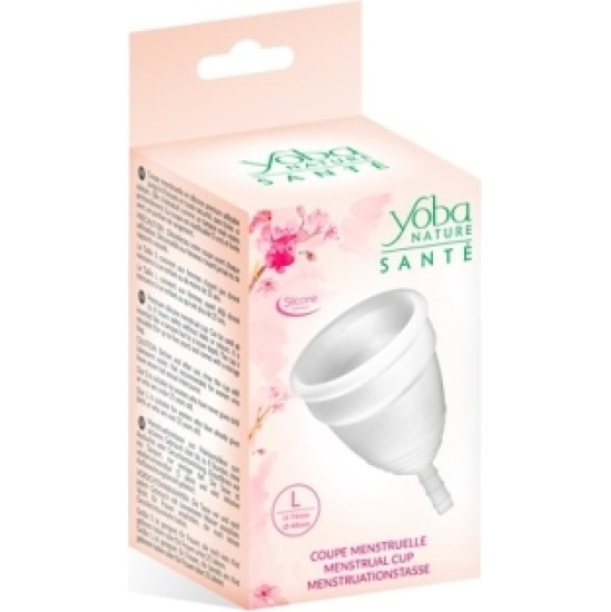 Yoba Nature Santé WHITE SILICONE MENSTRUAL CUP SIZE L