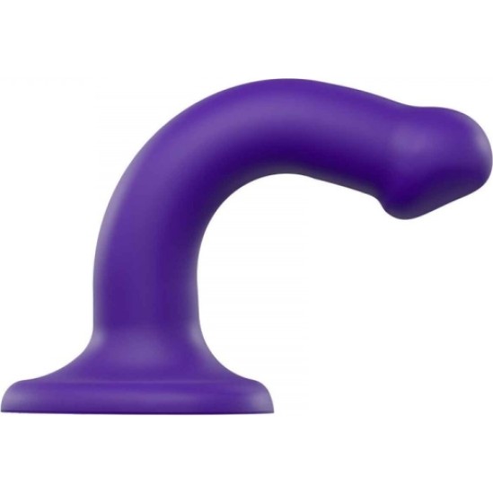 Strap-On-Me DILDO AR piesūcekni PIEMĒROTA IEKĀRTA DUAL BLĪVUMA FLEXIBLE VIOLET S