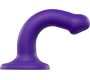 Strap-On-Me DILDO AR piesūcekni PIEMĒROTA IEKĀRTA DUAL BLĪVUMA FLEXIBLE VIOLET S