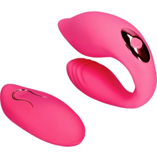 Loveline COUPLE VIBRATOR WITH REMOTE CONTROL STRAWBERRY