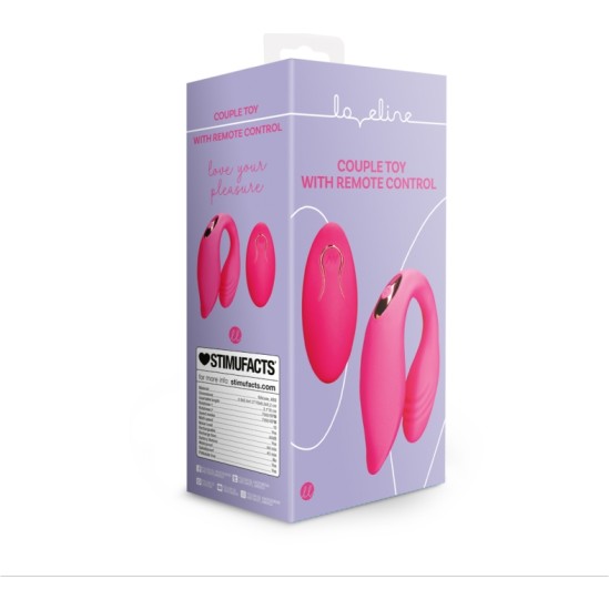 Loveline COUPLE VIBRATOR WITH REMOTE CONTROL STRAWBERRY