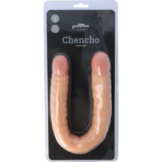 Pick&Love DVIGUBAS CHENCHO REALISTIC PENIS 49 CM