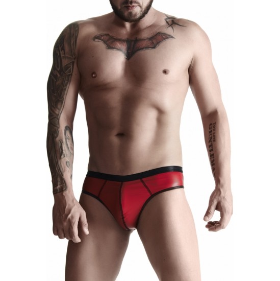 Demoniq WETLOOK BRAZILIAN SLIP RED S