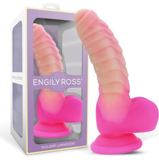 Dildox By Engily Ross Scalidor Luminiscent Unicorn Liquid Silikona Dildo 18 cm