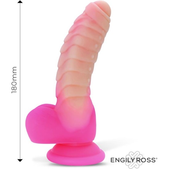 Dildox By Engily Ross Scalidor Luminiscent Unicorn Liquid Silikona Dildo 18 cm