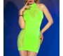 Chilirose CR-4708 MINI DRESS GREEN - 36-38 S/M