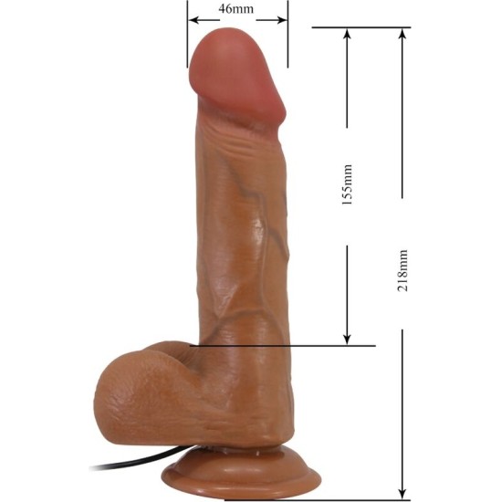 Baile BAHAMUT REALISTIC VIBRATOR 21.8 CM FLESH REMOTE CONTROL