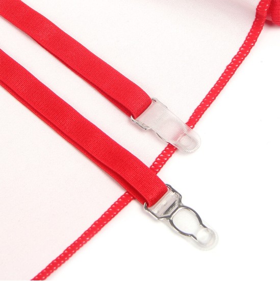 Subblime Dresses SUBBLIME - 957735 LACE ZIPPER LEATHER DRESS RED L/XL