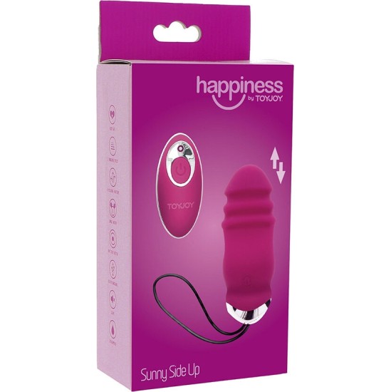 Toyjoy HAPPINESS SUNN SIDE UP AND DOWN VIBRATOR REMOTE CONTROL FUCHSIA