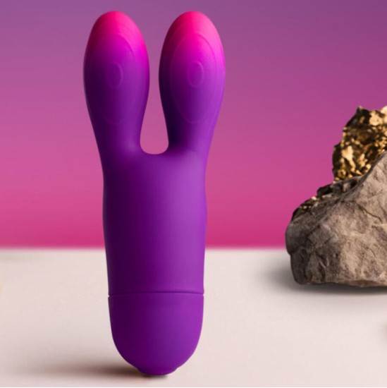 Rocks-Off ROCKS- OFF - GLO-GIRL BUNNY PURPLE FLEXIBLE VIBRATOR