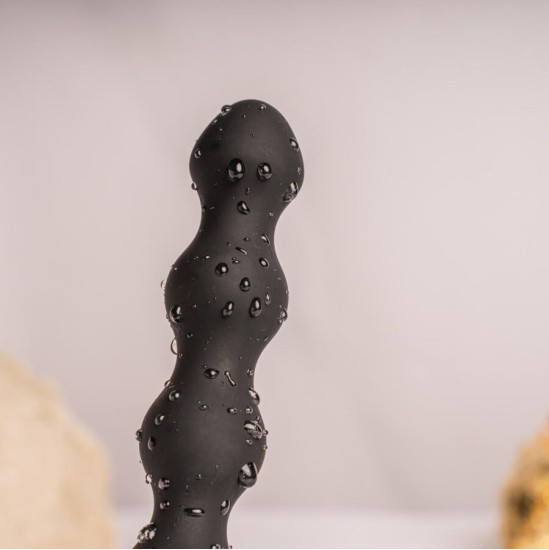 Rocks-Off ROCKS- OFF - PETITE SENSATIONS PEARLS ANAL PLUG VIBRATOR BLACK