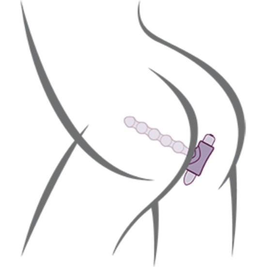 Rocks-Off ROCKS- OFF - PETITE SENSATIONS PEARLS ANAL PLUG VIBRATOR BLACK