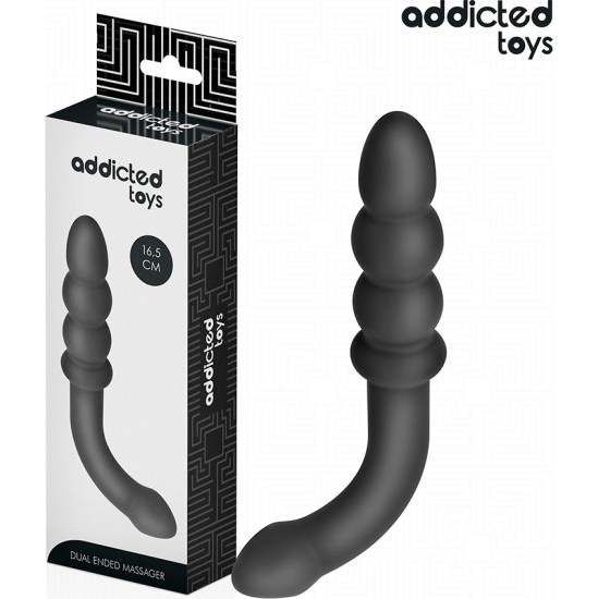 Addicted Toys DOUBLE ANAL MASSAGER SILICONE 16.5 CM