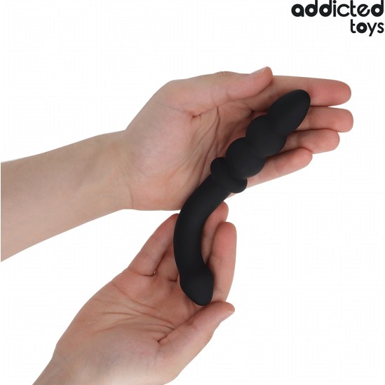 Addicted Toys DOUBLE ANAL MASSAGER SILICONE 16.5 CM