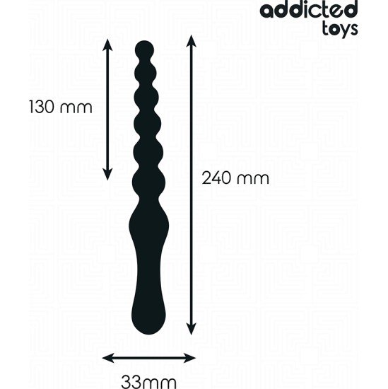 Addicted Toys DOUBLE ANAL MASSAGER SILICONE 24 CM