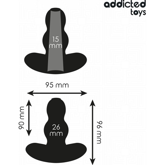 Addicted Toys HOLLOW ANAL PLUG SILICONE SIZE M 9.6 CM