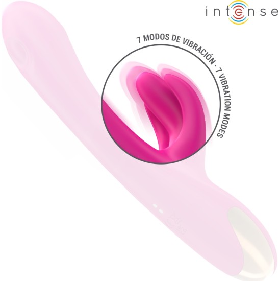 Intense Fun INTENSE - BRITNEY MULTIFUNCTION RABBIT VIBRATOR 23 CM PINK