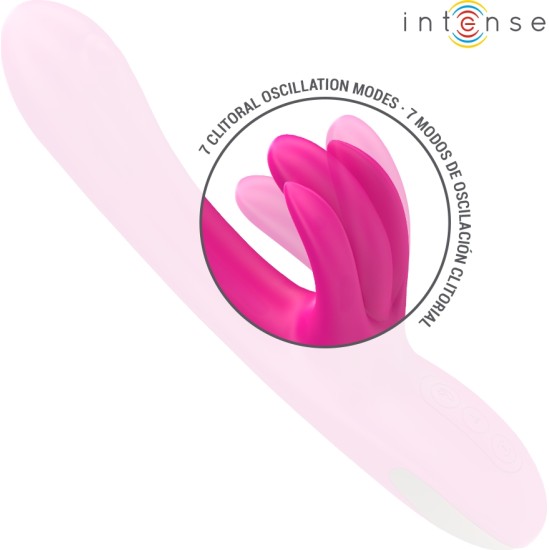 Intense Fun INTENSE - BRITNEY MULTIFUNCTION RABBIT VIBRATOR 23 CM PINK