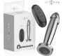 Intense Anal Toys INTENSE - ANAL PLUG 10 VIBRATIONS METAL DILDO WITH REMOTE CONTROL M