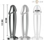 Intense Anal Toys INTENSE - ANAL PLUG 10 VIBRATIONS METAL DILDO WITH REMOTE CONTROL M