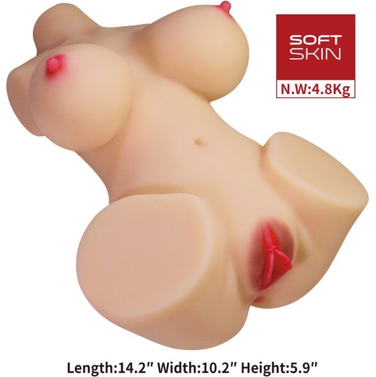 Crazy Bull EMMA REALISTIC FEMALE TORSO VAGINA AND ANAL 4.8 KG