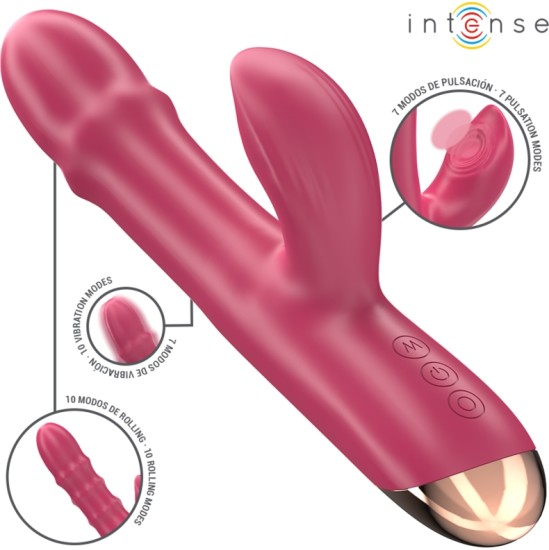 Intense Fun INTENSE - CHLOE MULTIFUNCTION VIBRATOR 3 IN 1 RED