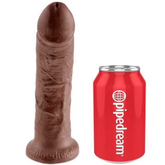 King Cock HARNESS WITH REALISTIC PENIS BROWN 20.3 CM