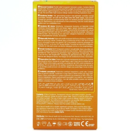 Skins BANANA PREMIUM CONDOMS PACK 8