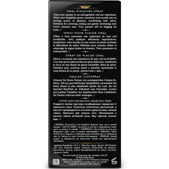 Shunga Aphrodisiacs SHUNGA - WAVES PLEASURE SPRAY ORAL SEDUCTIVE WATERMELON 20 ML